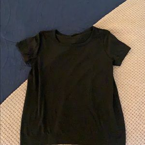 Lululemon short sleeve black workout top